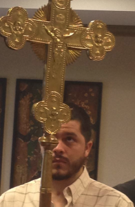 Jeremiah's first liturgy after the accident