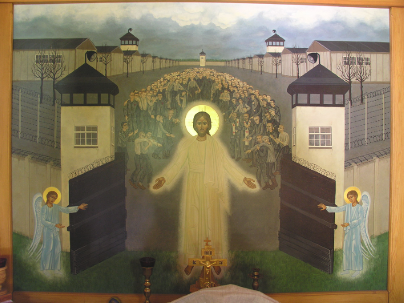 Icon of Christ Freeing the Prisoners of Dachau (Russian Orthodox Chapel located in Dachau)