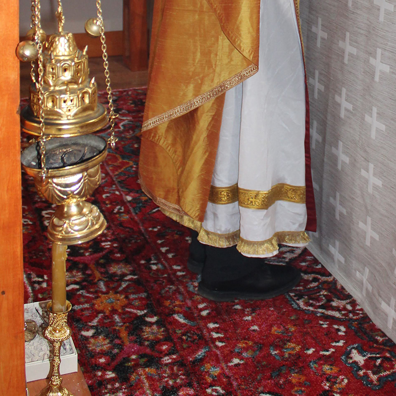 detail of floor area during service